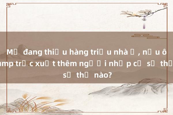 Mỹ đang thiếu hàng triệu nhà ở， nếu ông Trump trục xuất thêm người nhập cư sẽ thế nào?